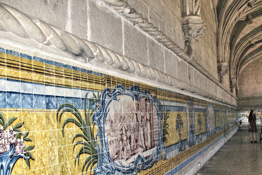 Tiles in Cloister photograph